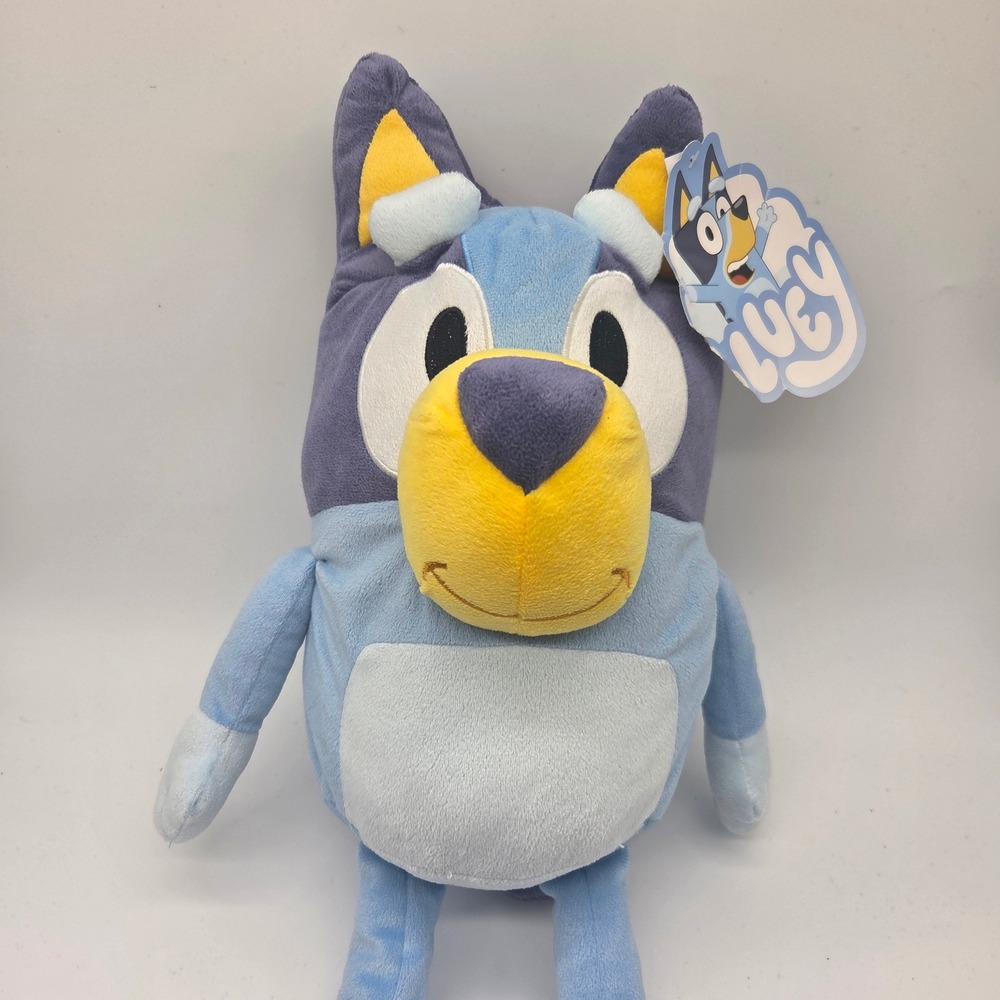 Bluey Pillow Buddy Plush Kids OS Blue Soft Character Stuffed Animal Jay Franco